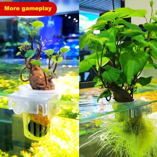 Aquarium Plant Holder Hanging Planter Fish Tank Plant Holder Aquarium Plant Pot