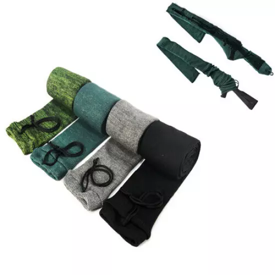 52" Gun Sock Treated Storage Rifle Sleeve Silicone Case Cover Hunting 4 Colors