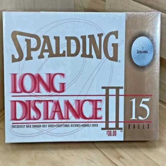 Spalding Long Distance II Golf Balls 15 Golf Balls Vintage 1996 New Old Stock