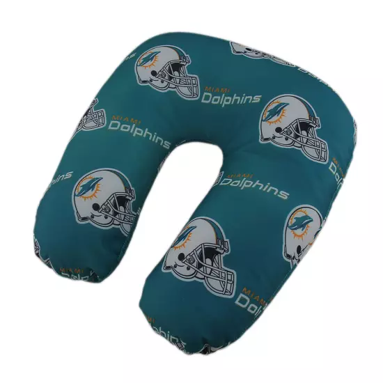 NFL Miami Dolphins Beaded Travel Neck Pillow