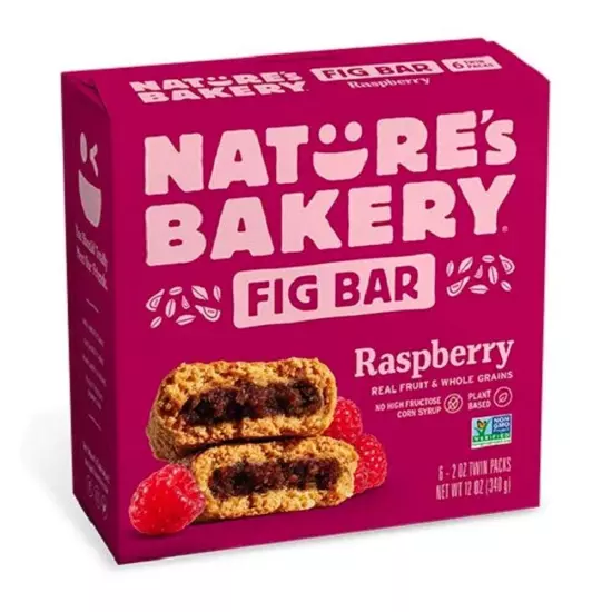 New - Raspberry Fig Bars, 2 Oz, 6 Ct