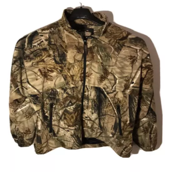 Guide Gear Men’s XL Full Zip Fully Lined Fleece Jacket with Realtree Camo-NEW