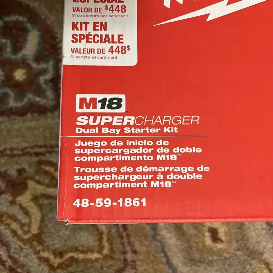 Milwaukee M18 FORGE 6Ah battery + Dual Bay Super Charger. 18V. 48-59-1861