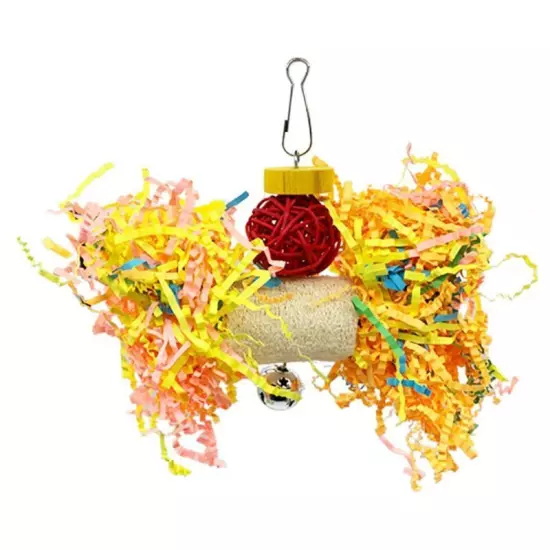 5 Piece Bird Parrot Chewing Rattan Foraging Toy for Parakeets