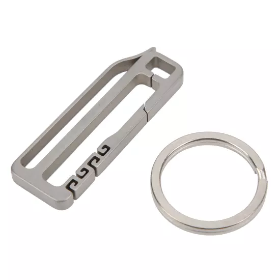 Titanium Alloy Belt Hang Buckle Durable Key Chain Waist Hanging Ring Key