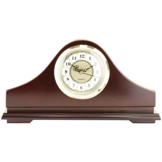 PS Products, Concealment Mantle Clock, Fits Medium to Large Handguns, Mahogany