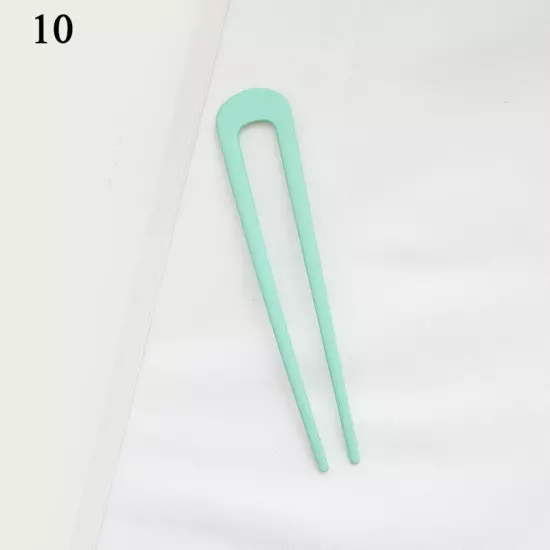 Women Hair Pin U Shaped Fork Stick French Fashion Hairstyle Metal Hair Clips -