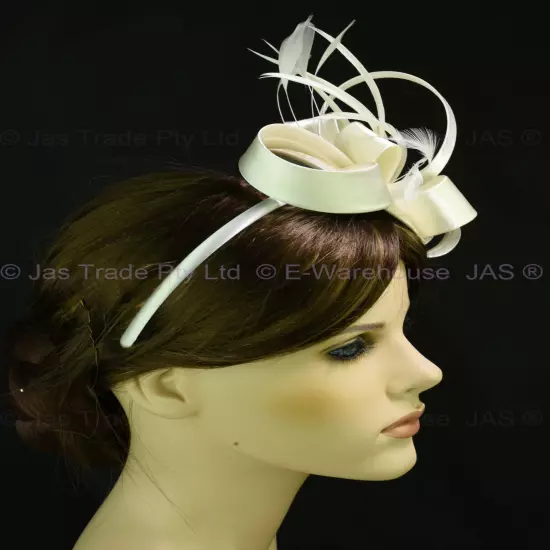 Spring Racing Race Party Melbourne Cup Feather Headband Hairband Clip Fascinator