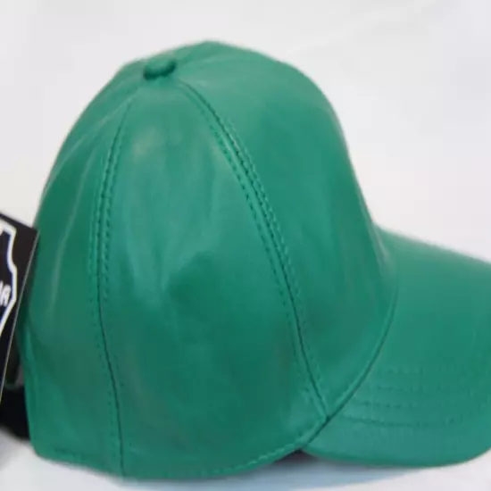 New 100% Real Genuine Lambskin Leather Baseball Cap Hat Sports Visor 32 COLORS