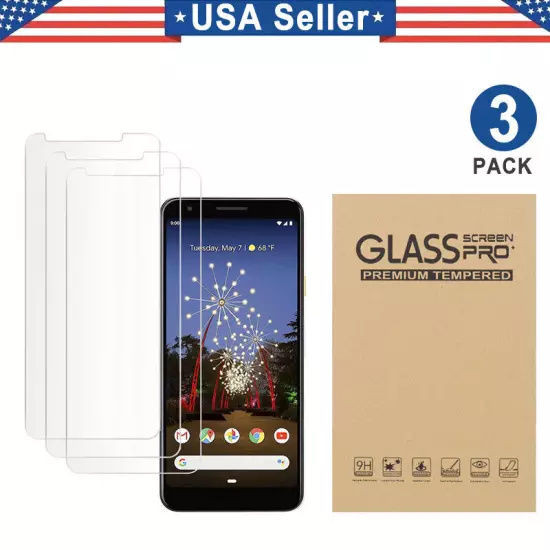 3PK Tempered Glass Screen Protector Google Pixel XL 3 4 5 6 7 7a 8a 8 9 Pro Fold