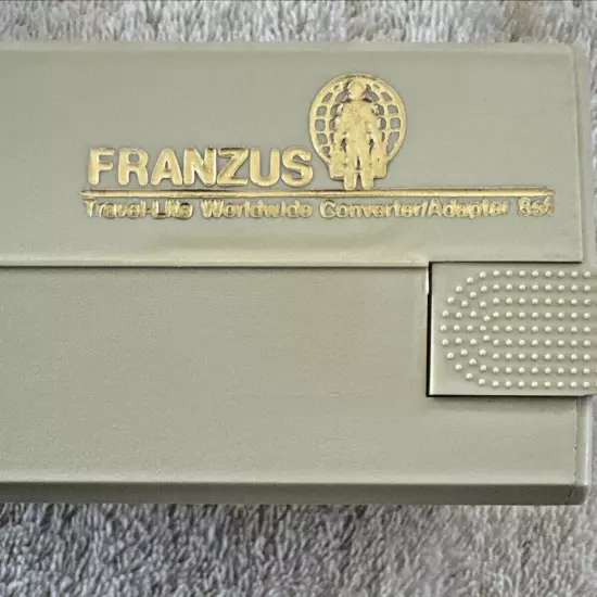 Franzus Foreign Electricity Converter Kit 1600 Watt with Box and Case Vintage