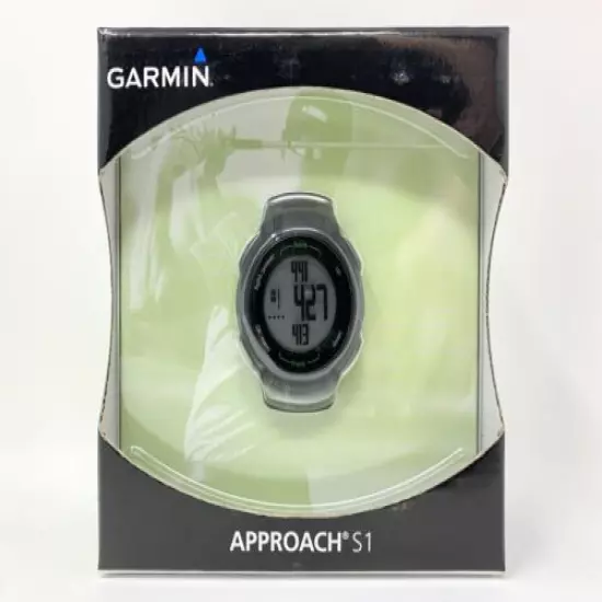 Garmin Approach S1 GPS Golf Tracker Watch Black 010-00932-02 NEW SEALED