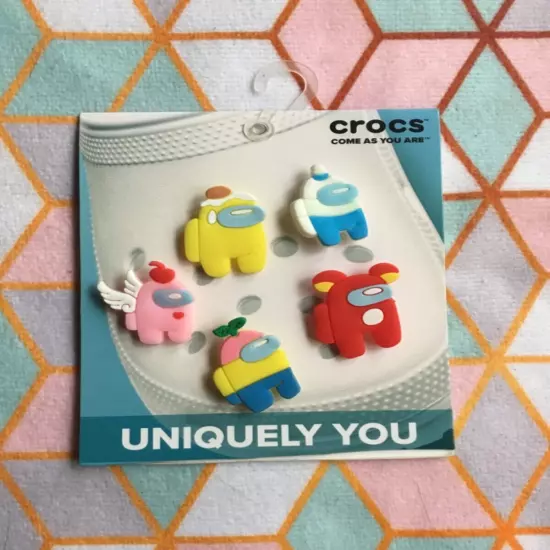 Crocs Handmade jibbitz 5pc video game Roblox among us shoe charms s21