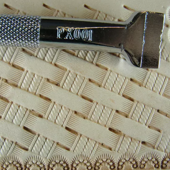 Pro Crafters Series - Double Rope Basket Weave Stamp (Leather Stamping Tool)