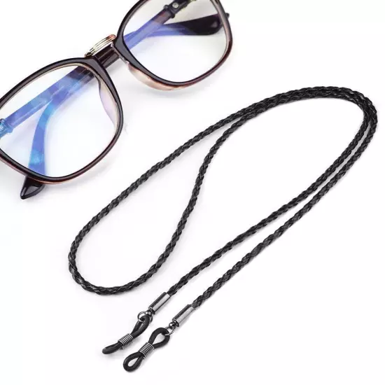 1 Pc Eyeglass Strap Leather Eyeglasses Cord Lanyard Holder Chain String R4B6