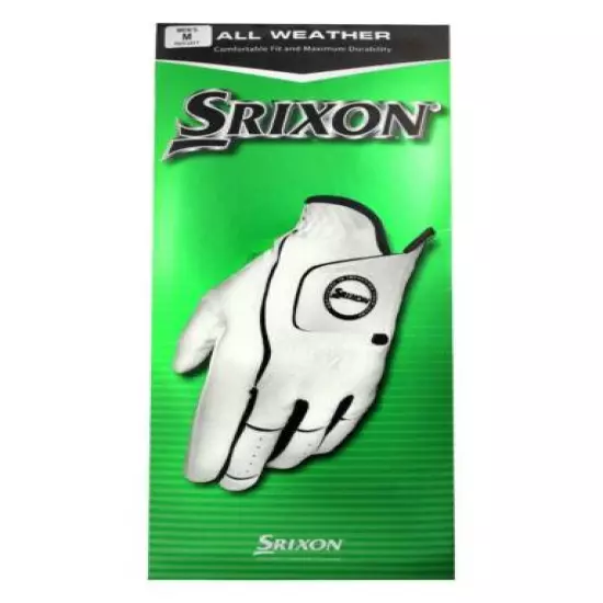 GOLF Srixon All Weather Premium Cabretta Leather Left GLOVE Medium Large Small