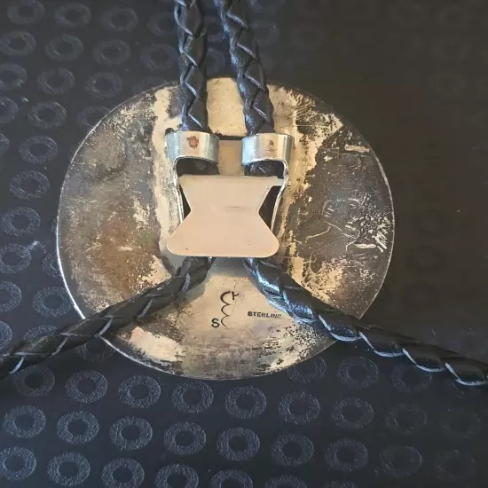 Pete Sierra Bolo Tie Cobble Stone Navajo