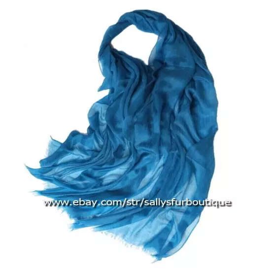 Sallys Pure Mongolian Cashmere 300s Wrap Shawl Ring Scarf Thin Soft 230 * 100 cm