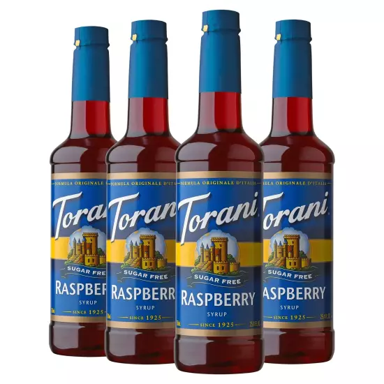 Torani Sugar Free Syrup Raspberry 254 Ounce (Pack of 4)