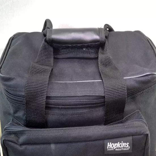 Hopkins Medical Shoulder Carry Bag Zipper Pockets Strap Health 15x7x11 Black