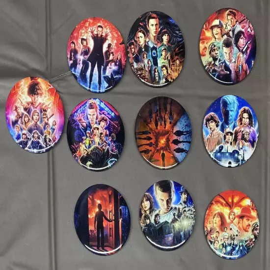 Stranger Things ￼Party Supplies Buttons 10 ct