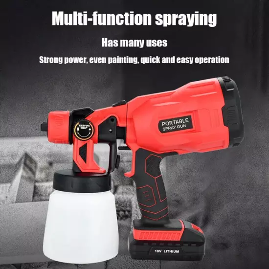 Portable Multi Power Cordless Paint Spray Gun for Christmas Wall Decoration