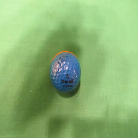 VINTAGE PING EYE2 ORANGE/DARK BLUE GOLF BALL- COLLECTABLE - EXCELLENT CONDITION!