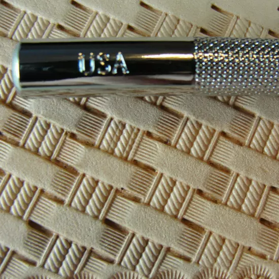 Pro Crafters Series - Double Rope Basket Weave Stamp (Leather Stamping Tool)