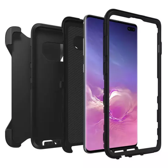 For Samsung Galaxy S10 S10e S10+Plus Defender Case Cover Belt Clip Fits Otterbox