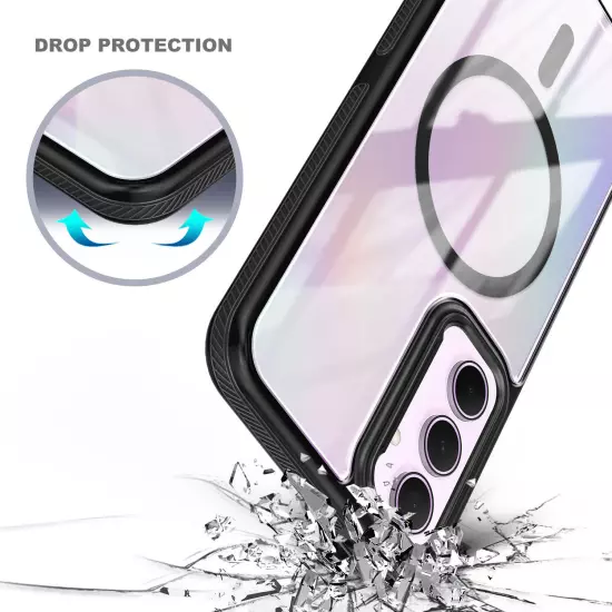 For Samsung Galaxy A15 5G Case Shockproof Magsafe Phone Cover + Lens Protector