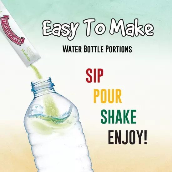 Singles to Go Water Drink Mix - Margarita Flavored, Non-Alcoholic Powder Stic...