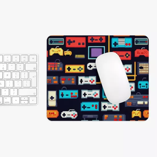 Retro Game Controllers Mouse Pad 