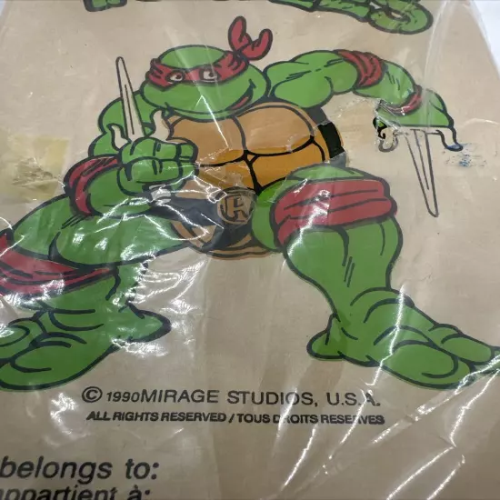 1990's Party House Raphael Teenage Mutant Ninja Turtles Lunch Bags 24 Pack OPEN