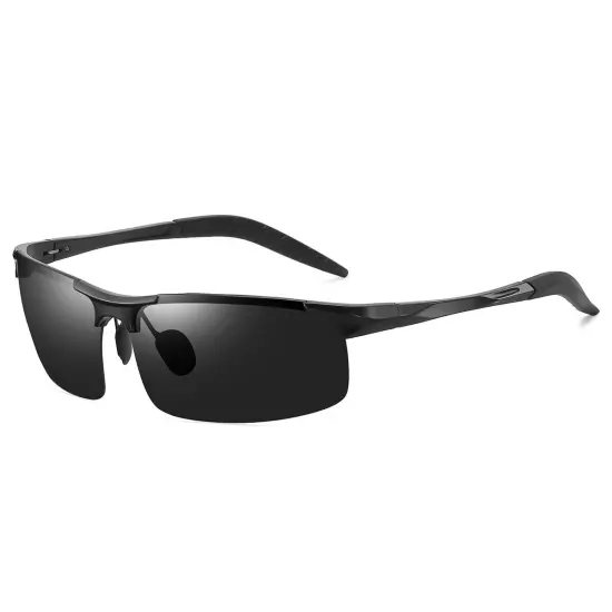 Men's Sport Al-Mg Polarized Sunglasses Men Driving Fishing Outdoor Golf Glasses