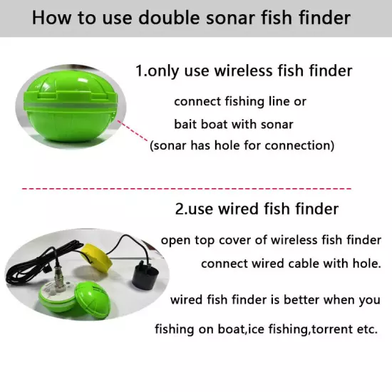 Smart Phone Fish Finder Sonar Fish Finder Bluetooth Intelligent Visual Fishing