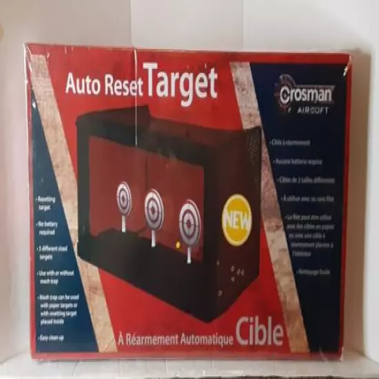 Crosman Indoor Outdoor Auto Reset Airsoft BB Gun Trap Target Shooting Stand New