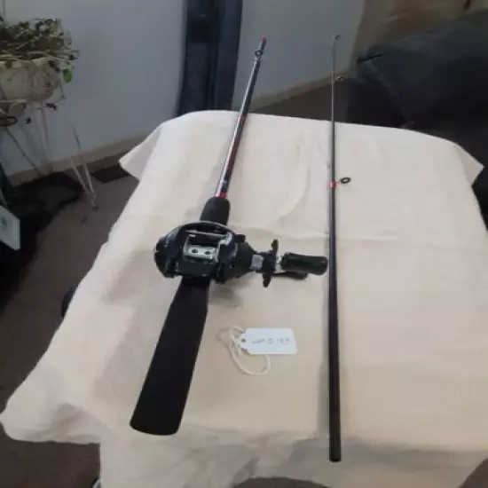 Baitcasting Fishing Rod Outdoor Angel 5'6"méd 10lb And Reel Shakespeare Agility 