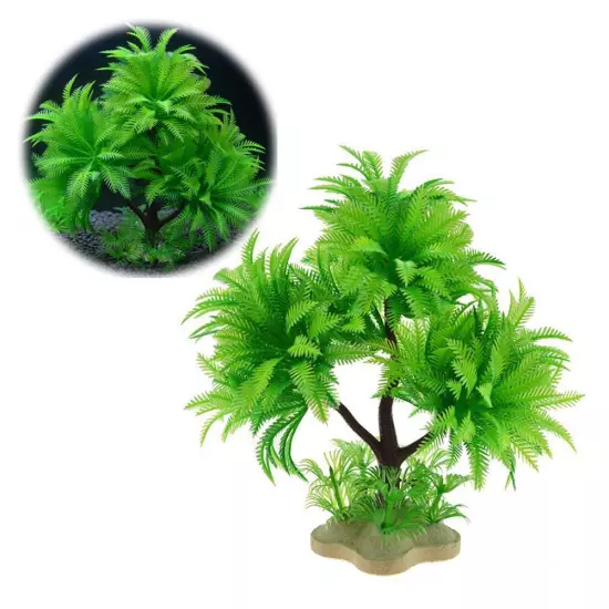 Aquarium Large Artificial Fake Tank Water Ornament Fish Plant Plastic Dec Hot