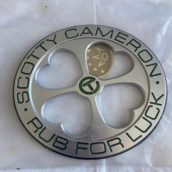 Scotty Cameron Circle T Rub For Luck Tour Bag Tag - - New!