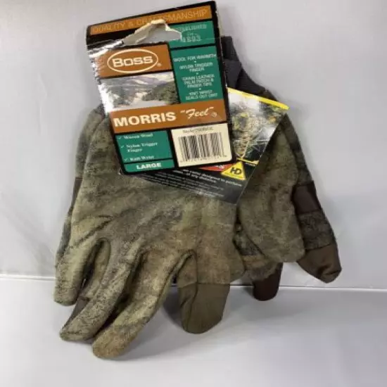 Boss Morris Feel Hunting Gloves Large RARE DISCONTINUED