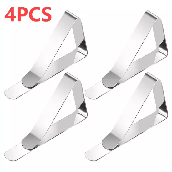 4-12Pcs Stainless Steel Table Cloth Clip Wedding Picnic Table Cover Clip Holder 