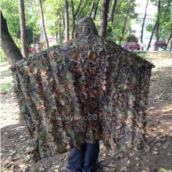 CAMOUFLAGE 3D QUIET FAST DRY SPRING REALTREE JUNGLE LEAF CAMO NET CLOAK