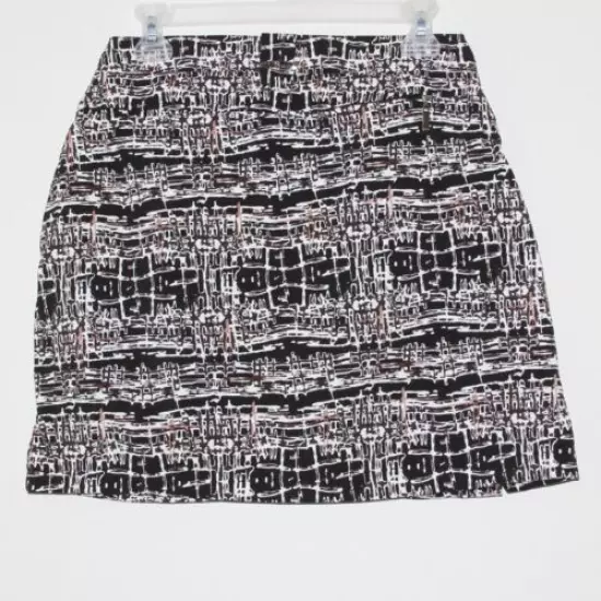 Jamie Sadock women's black abstract print golf skort, size 4, 28" waist, EUC