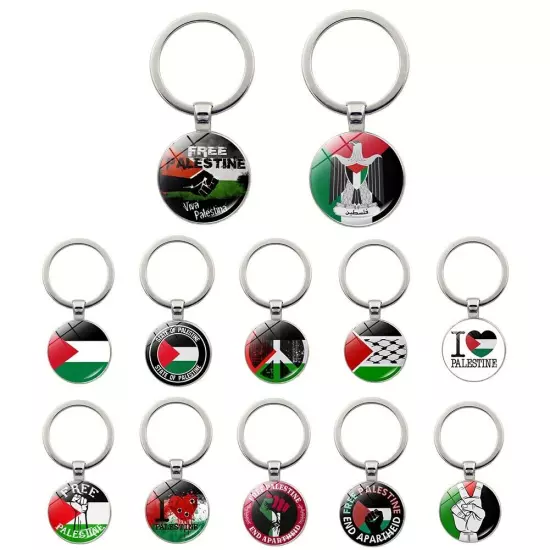 Easy to Identify Palestine Flag Keychain Pendant Never Lose Your Belongings