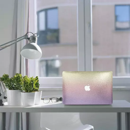 Shinny Glitter Rainbow Hard Case KB Cover For New Macbook Pro Air 11 13 14 15 16