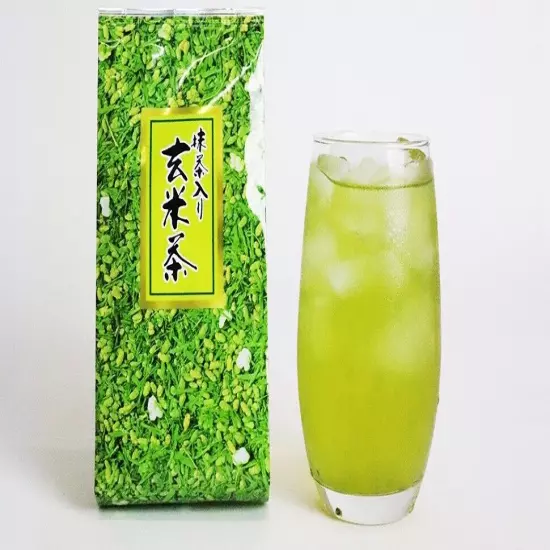 OTSUKA GREEN TEA Co., Ltd Japanese Brown Rice Roasted Tea With Matcha 100g (bag)