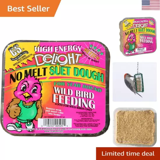 High Energy Delight No Melt Suet Dough 11 Ounces,Pack of 12