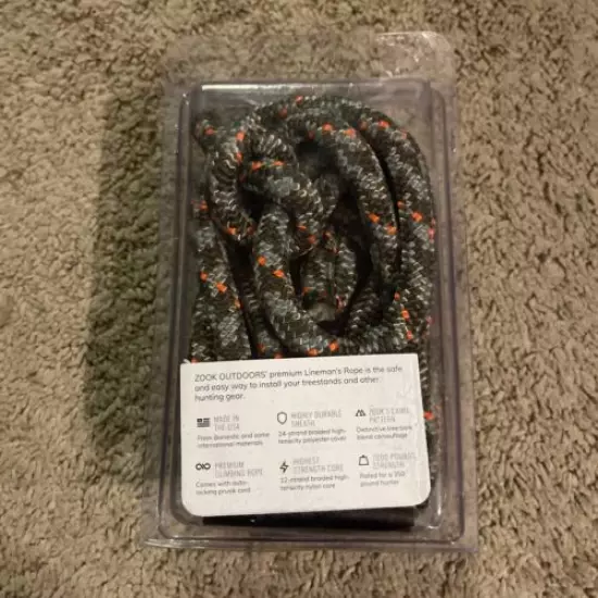 ZOOK Adjustable Lineman'S Rope 1.0 | Hunting Safety Line