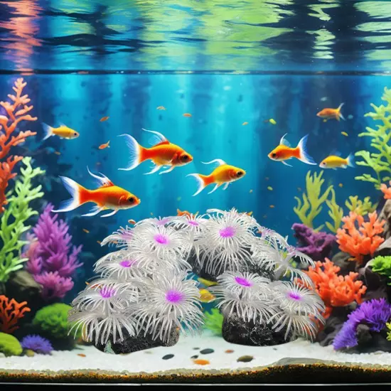 Artificial Silicone Coral Reef Aquarium Fish Tank Ornament Landscapin Home Deco'