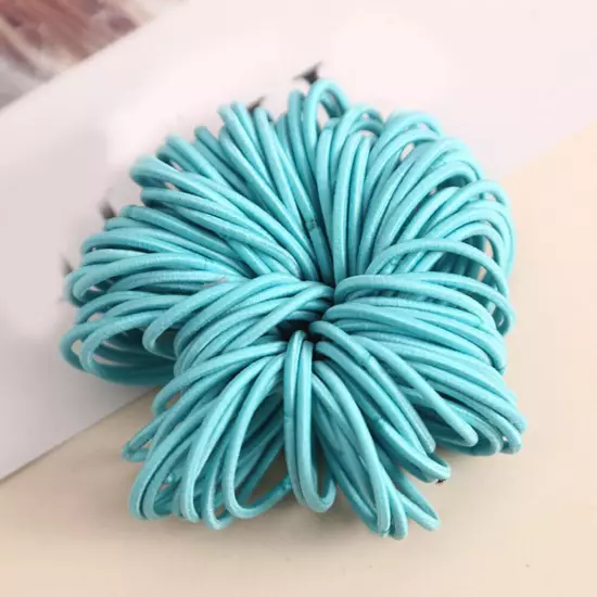 100Pcs Girls Kids Elastic Rubber Hair Bands Ponytail Holder Head Rope Ties DIY*